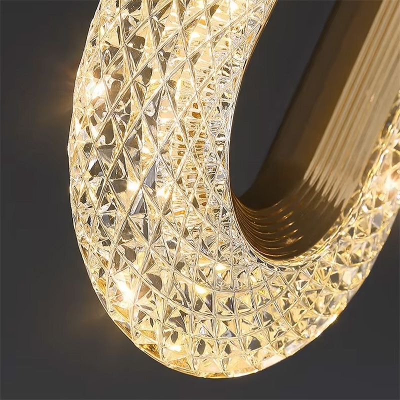 Lampadario A Sospensione In Cristallo G113-1cp Gold