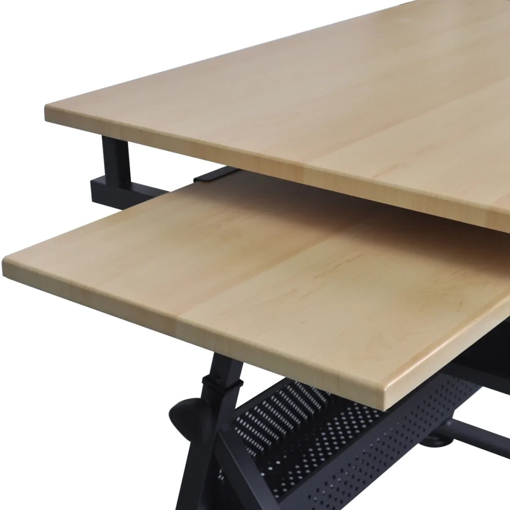 Tavolo Inclinabile da Disegno a Due cassetti con Sgabello CFW4382493
