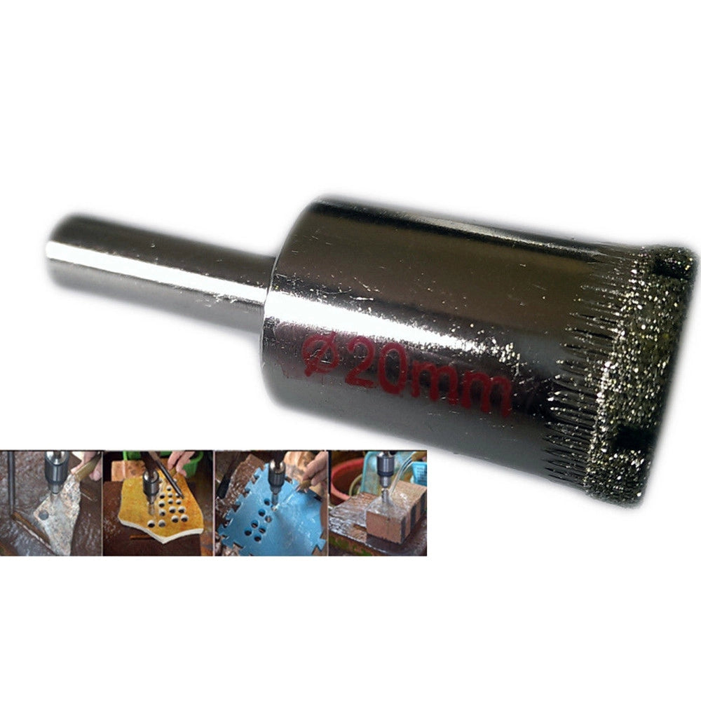 Trade Shop - Punta Trapano Diamantata Per Piastrelle Porcellana Vetro Ceramica Marmo ø 20mm -