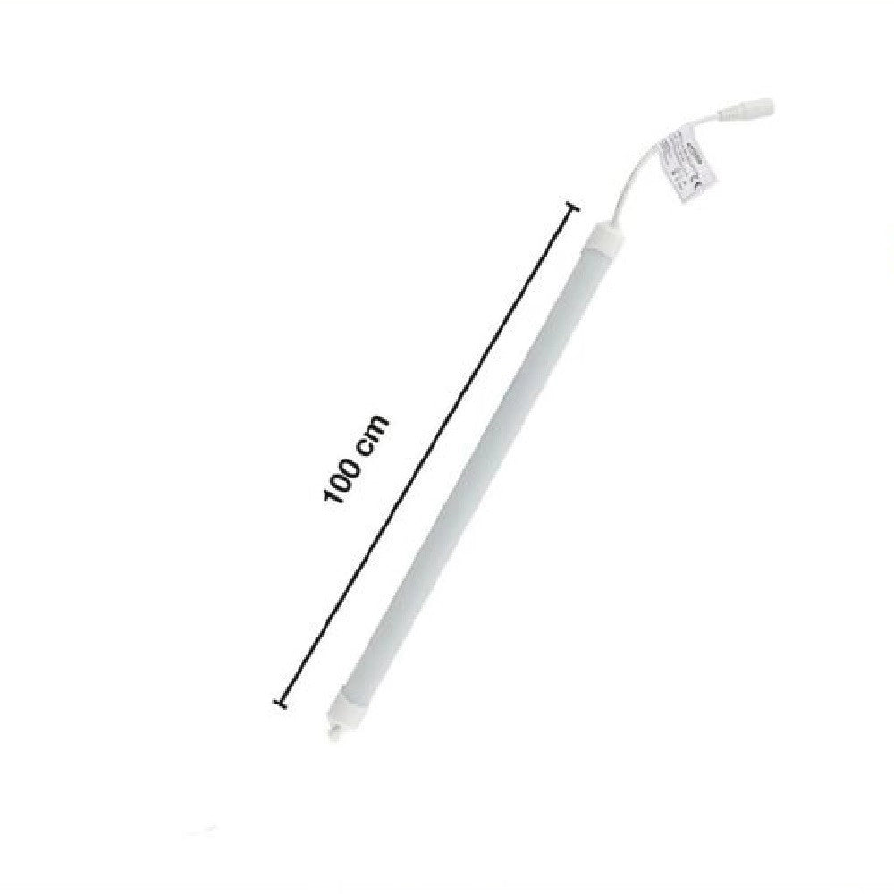 Trade Shop - Striscia Rigida Barra Led Profilo Alluminio 1mt Luce 3000k 4000k 6500k 3014-12v-1o -