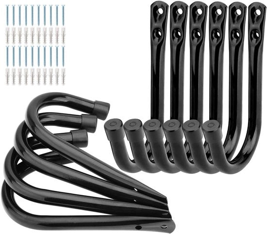 Hanger per Parete per Magazzino per Attrezzi da Giardino 10 pezzi, 145 cm x 88 cm, Montaggio a Parete
