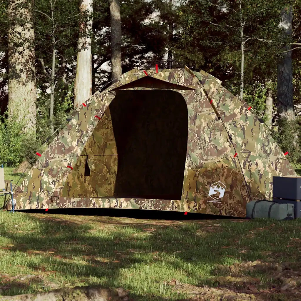 Tenda da Pesca 4 Persone-Tenda da campeggio Mimetica a Rilascio Rapido 293088