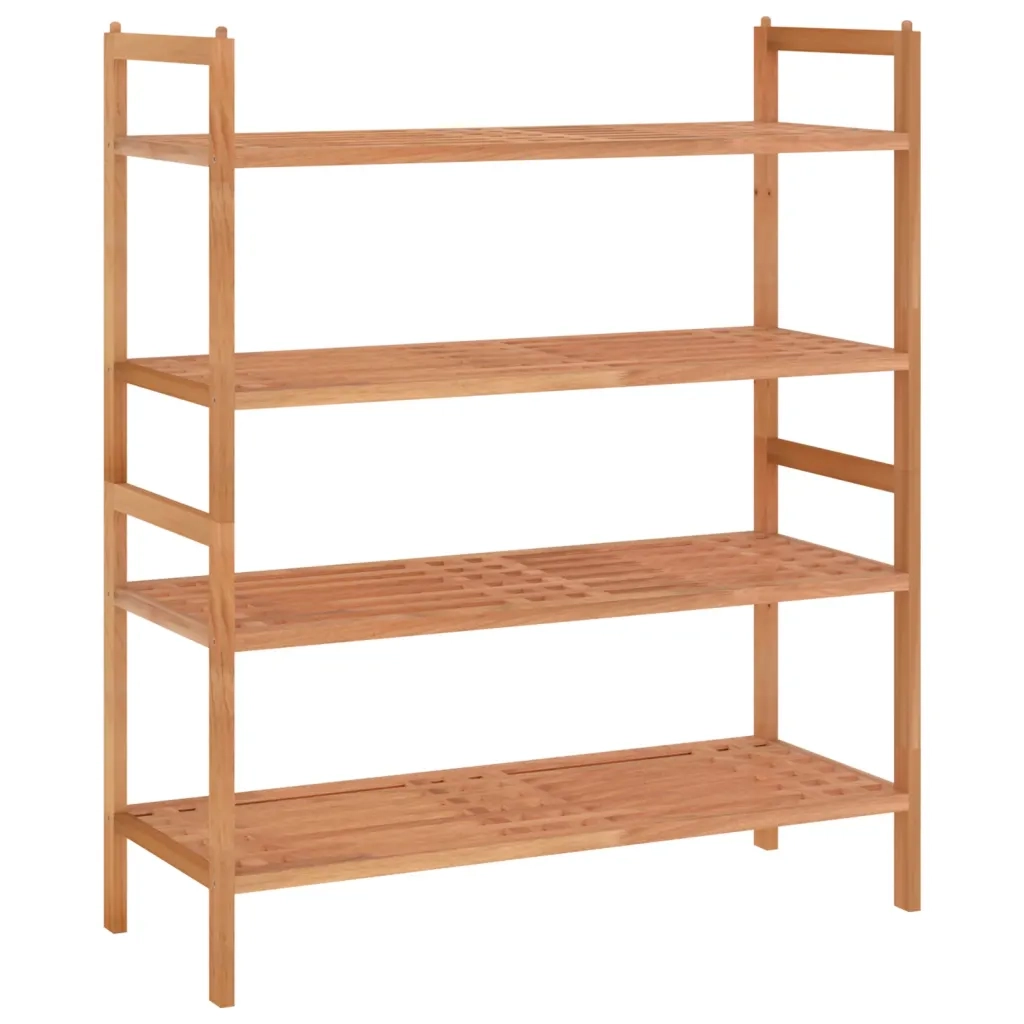 Scarpiere 2 pz-Set di 2 Scaffale per scarpe 69x27x41 cm in Legno Massello di Noce