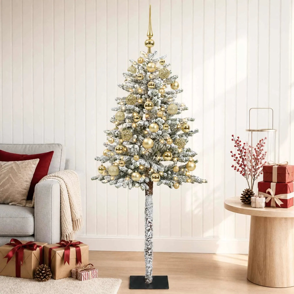Albero di Natale Artificiale con Palline 150 cm 150 LED 3465702