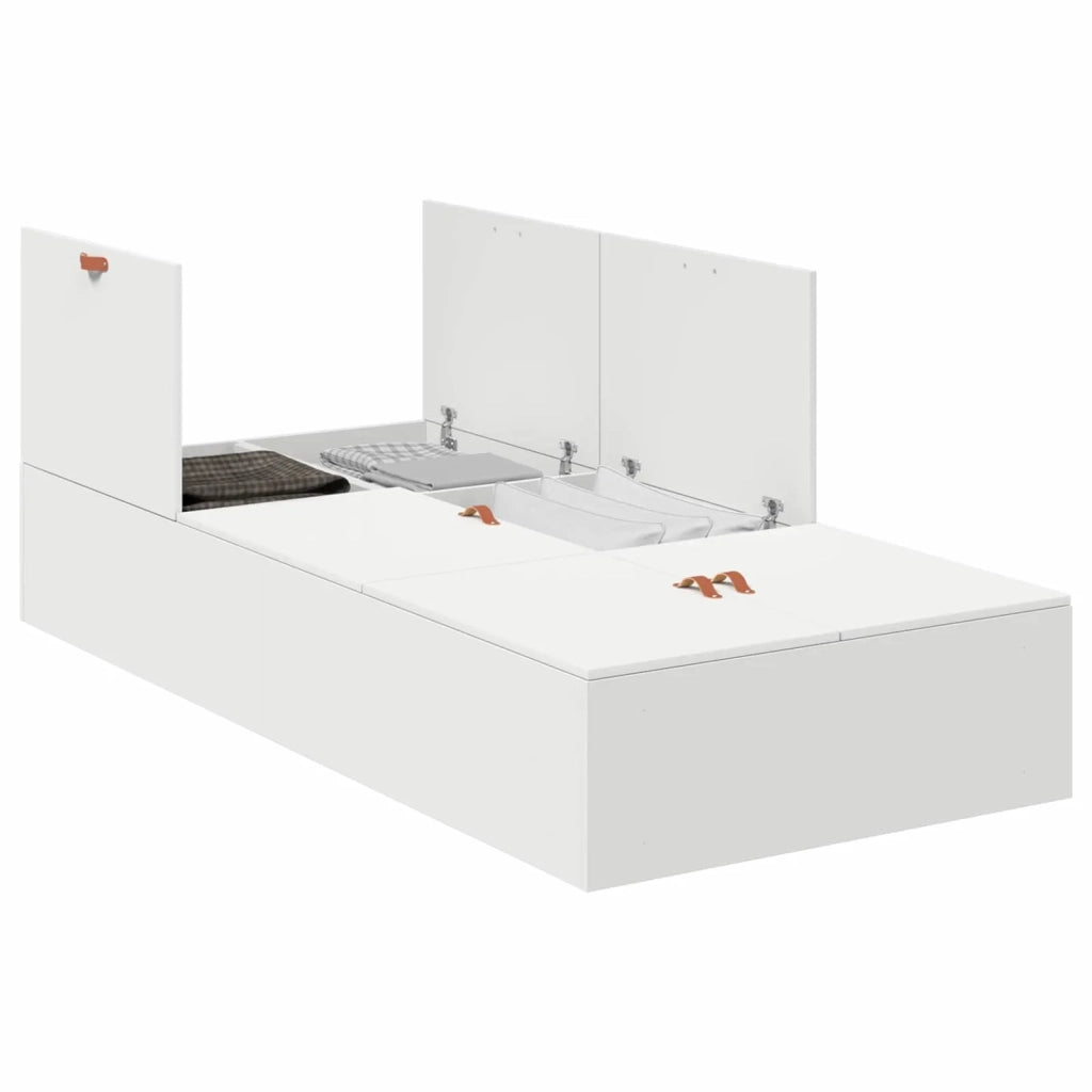 Struttura letto con contenitore Bianco 80 x 200 cm 3335333