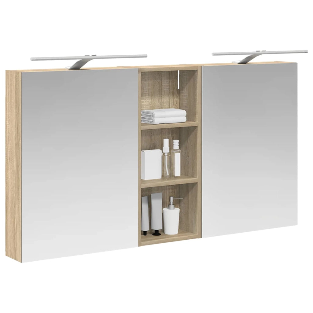 Set di Armadi da Bagno con lo scaffale 3 pcs 130 x 14,5 x 70 cm 3403770
