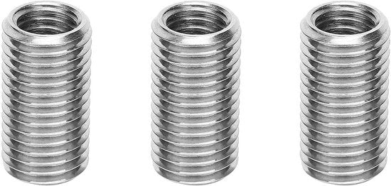 Riparazione Morsa 10 Pezzi - Filo di Riparazione - Vite Femmina M12/Vite Maschio M16 - Acciaio Inossidabile - Lunghezza 30mm - Resistente ai Colpi - Filo con Inserzione