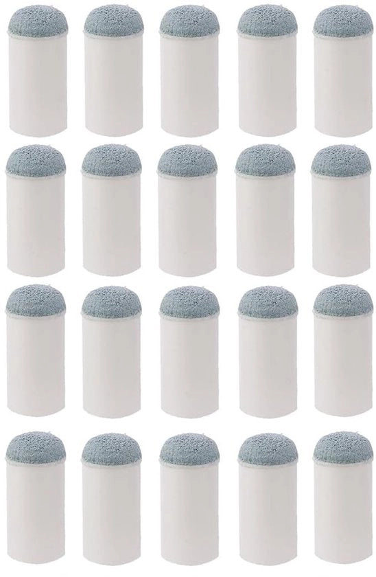 Accessorio per protezione del keu-Tip da bilardo - 20 pezzi - Dimensioni: 1,2 x 3 cm - Nessuna colla o attrezzo necessario - Adatto per il riparare dei keu-Tip da bilardo e snooker - Colore: Bianco