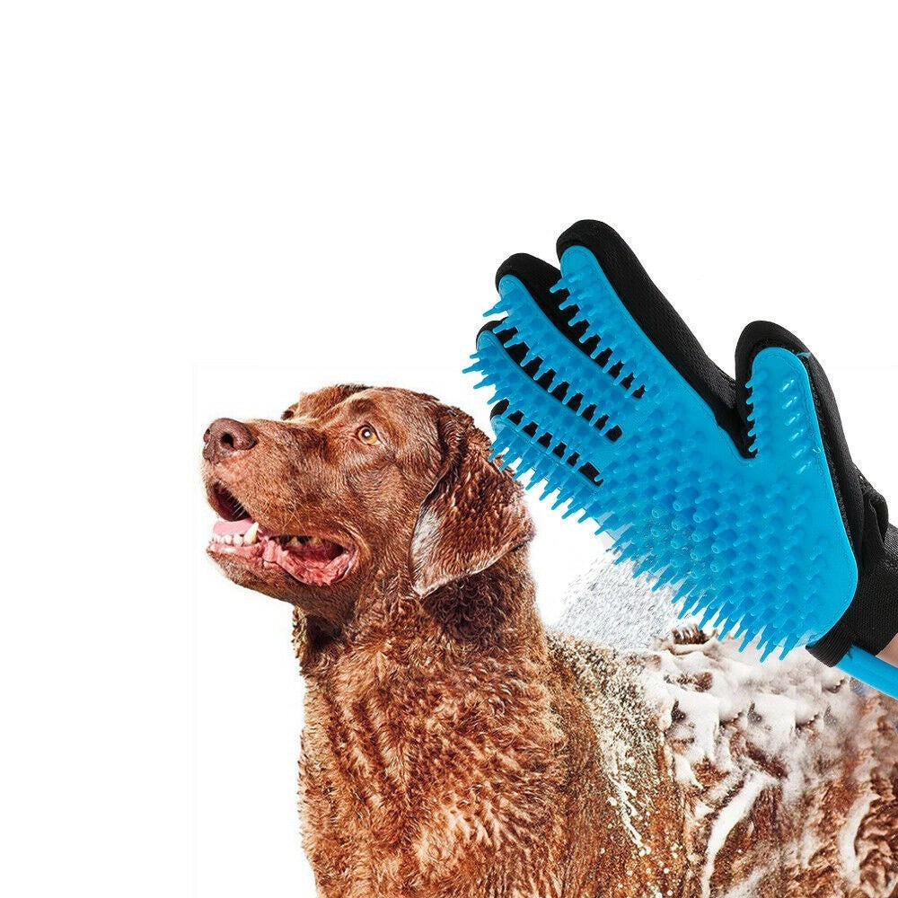 Trade Shop - Guanto Massaggiante Doccia Cl-018 Per Animali Tubo Integrato Aggancio Universale -
