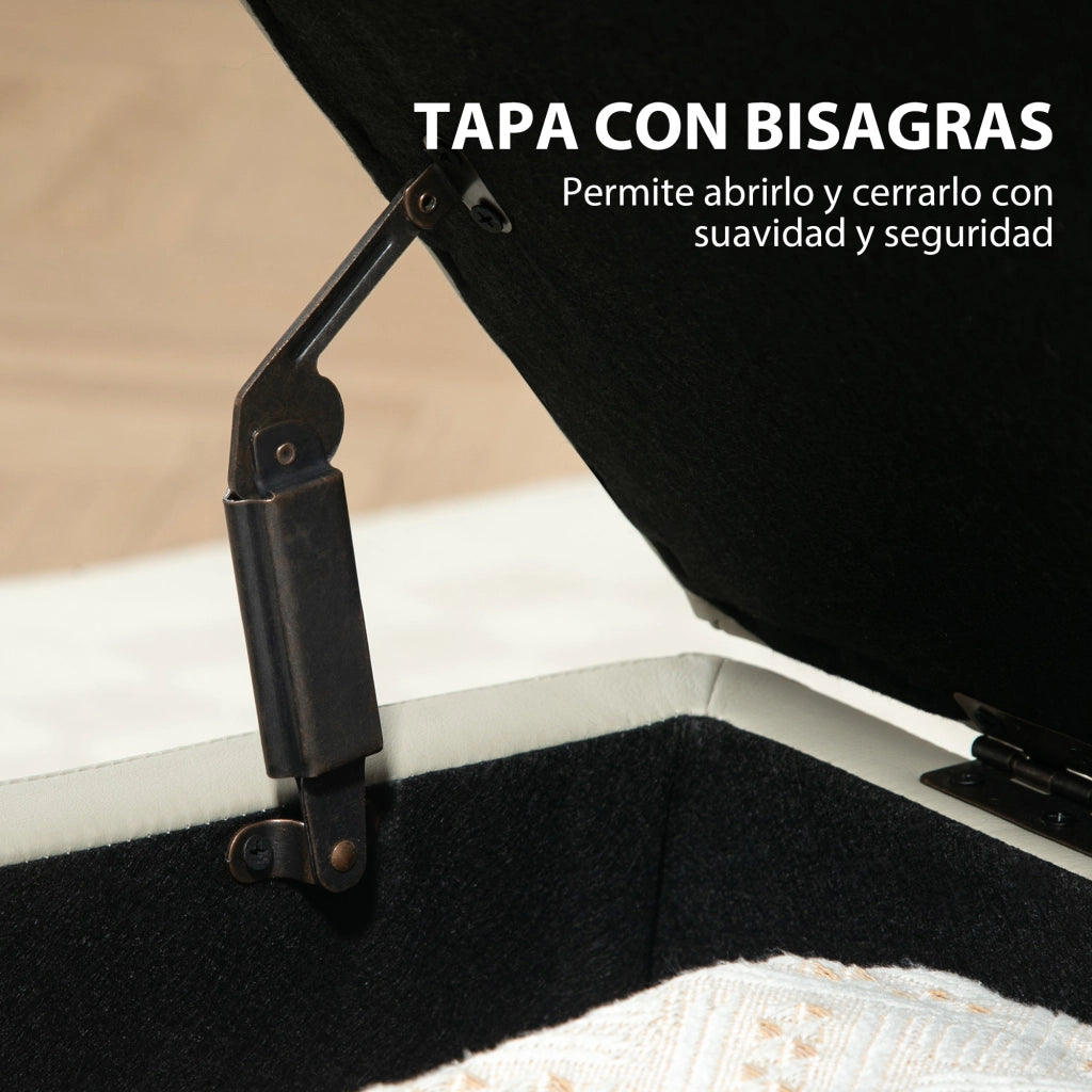 Poltrona con contenitore ¨C Zephmum ¨C Grigio chiaro 60x38x40 cm
