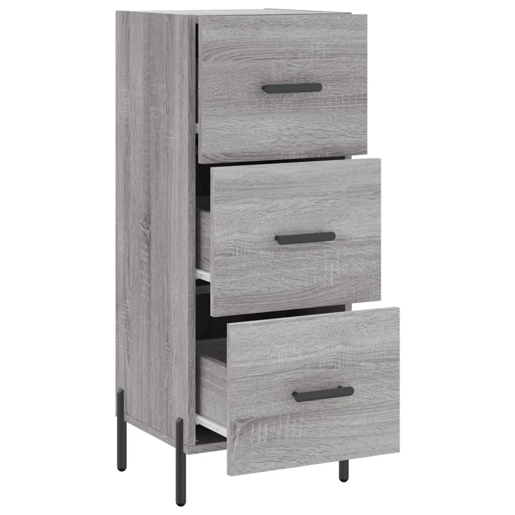 Credenza-Buffet-Armadio da cucina Grigio Sonoma 34,5x34x90 cm in Legno Multistrato 268680
