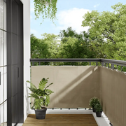 Paravento da Balcone-Pannello per balcone Beige 90x800 cm 100% Poliestere Oxford