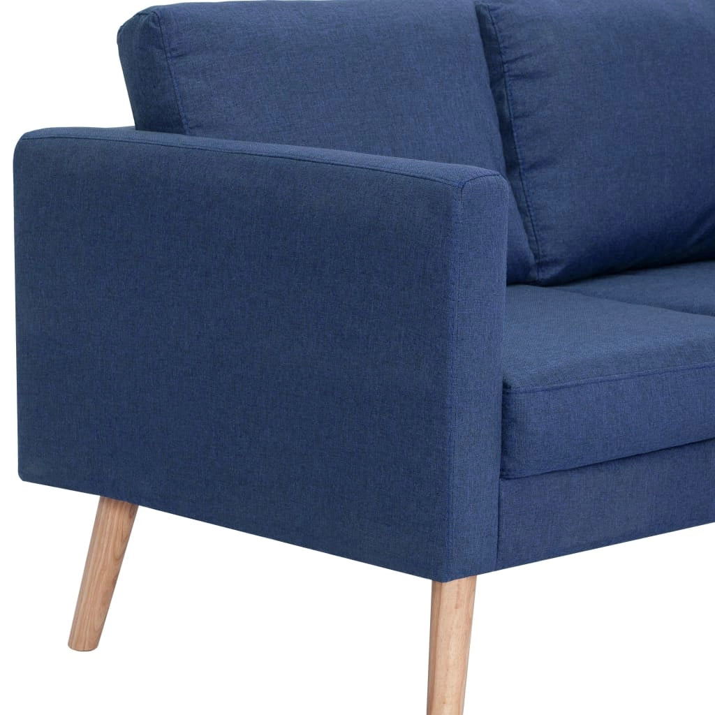 Divano a 2 posti per soggiorno salotto arredamento per la casa tessuto blu 02_0020257