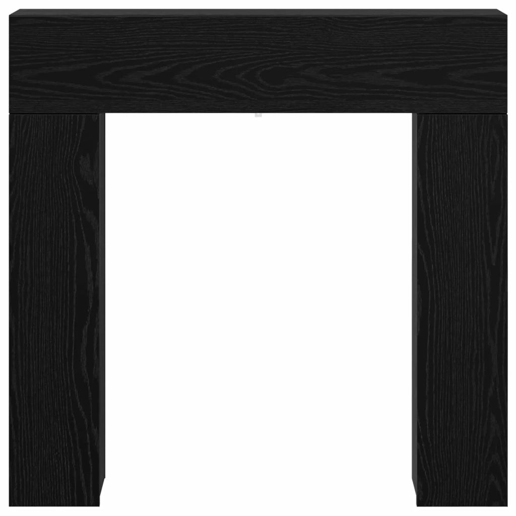Cornice per camino Rovere Nero 102 x 18 x 100,5 cm 8006599