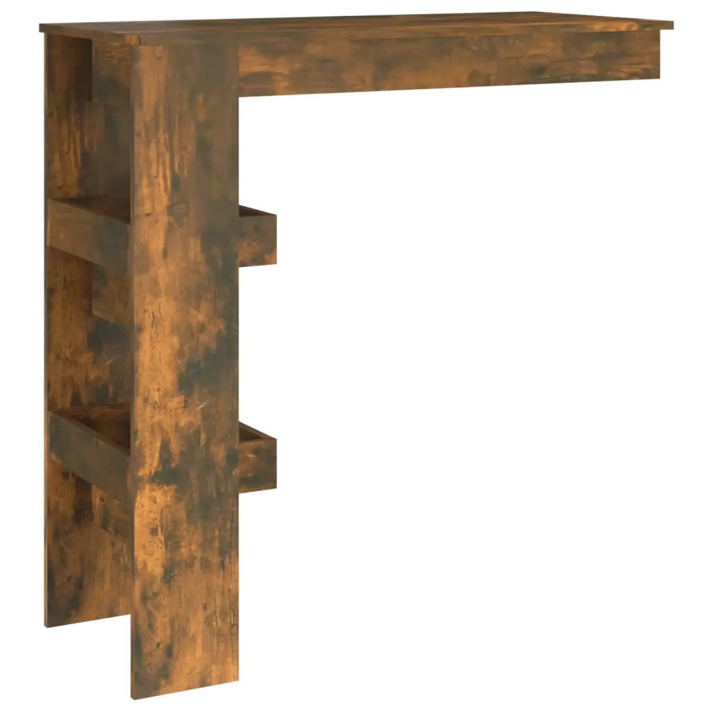 Bancone da Muro Rovere Fumo 102x45x103,5 cm Legno Multistrato 817222
