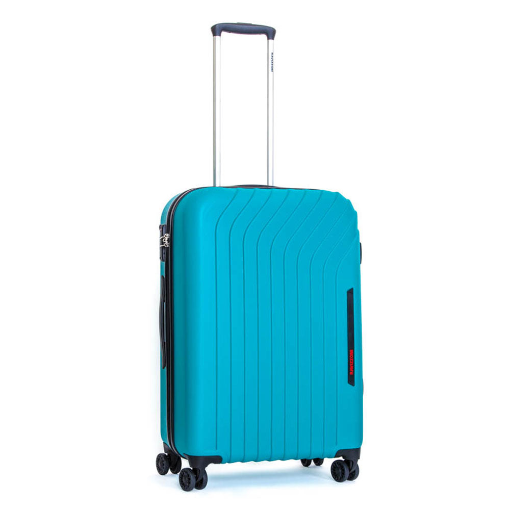 Trolley Valigia Media Rigida in ABS 4 Ruote TSA Ravizzoni Cielo Turchese