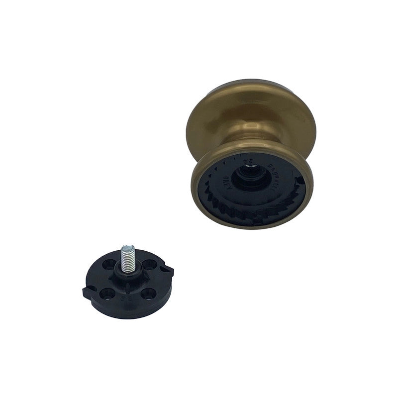 Pomolo fisso per porta SAGUATTI 176/80CB in alluminio bronzo lucido