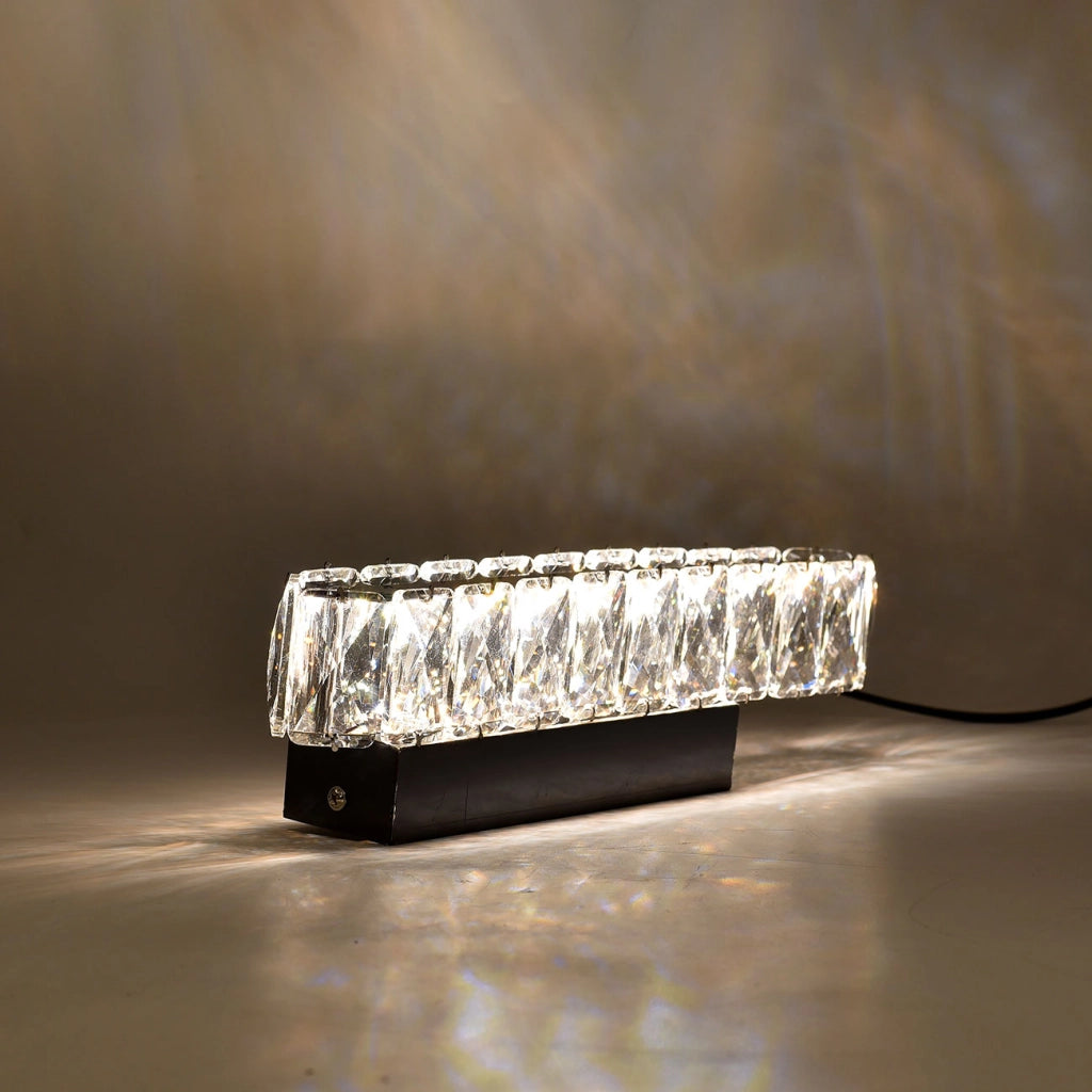 APPLIQUE LED DA PARETE 5W IN ACCIAIO E VETRO CON INTERRUTTORE CCT SWITCH - LUCE CALDA NATURALE E FREDDA DESIGN MODERNO ED ELEGANTE PER INTERNI