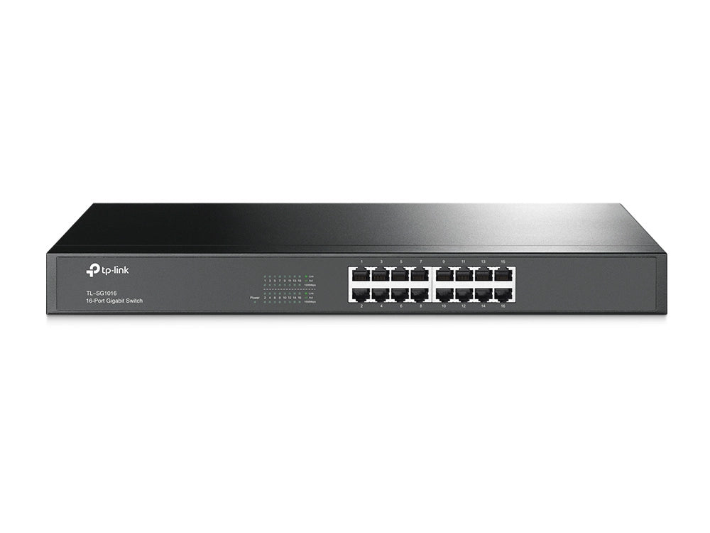 SWITCH 16P GIGABIT RACK MOUNTABLE S STEEL CASE TPLINK