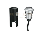 SEGNAPASSI A INCASSO CALPESTABILE LED STEP SILVER DC24V 2W 170LM 3000K IP67 4,5X5,7CM