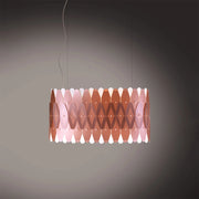 Lampadario Moderno Ovale Amanda Polilux ® Rame E Metallo Cromo 3 Luci E27