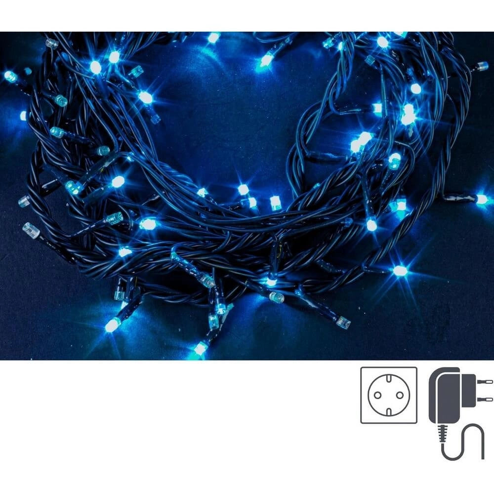100 luci LED esterne blu con controller
