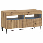 Mobile TV LED Rovere Artigianale Legno ingegnerizzato 897004