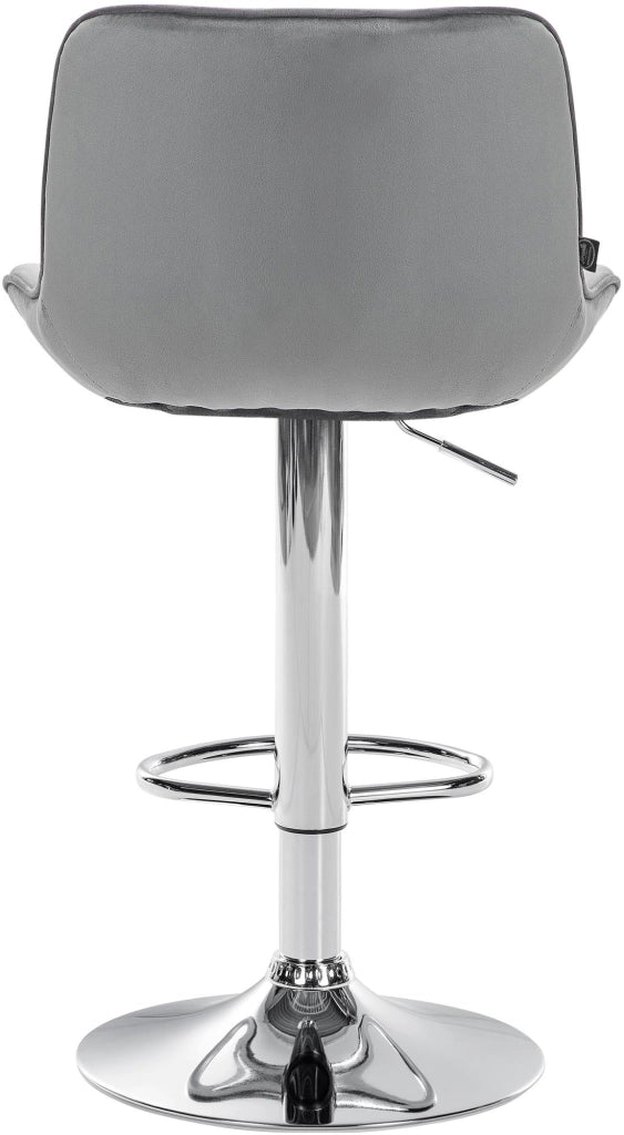 Barhocker Vonore Samt chrom