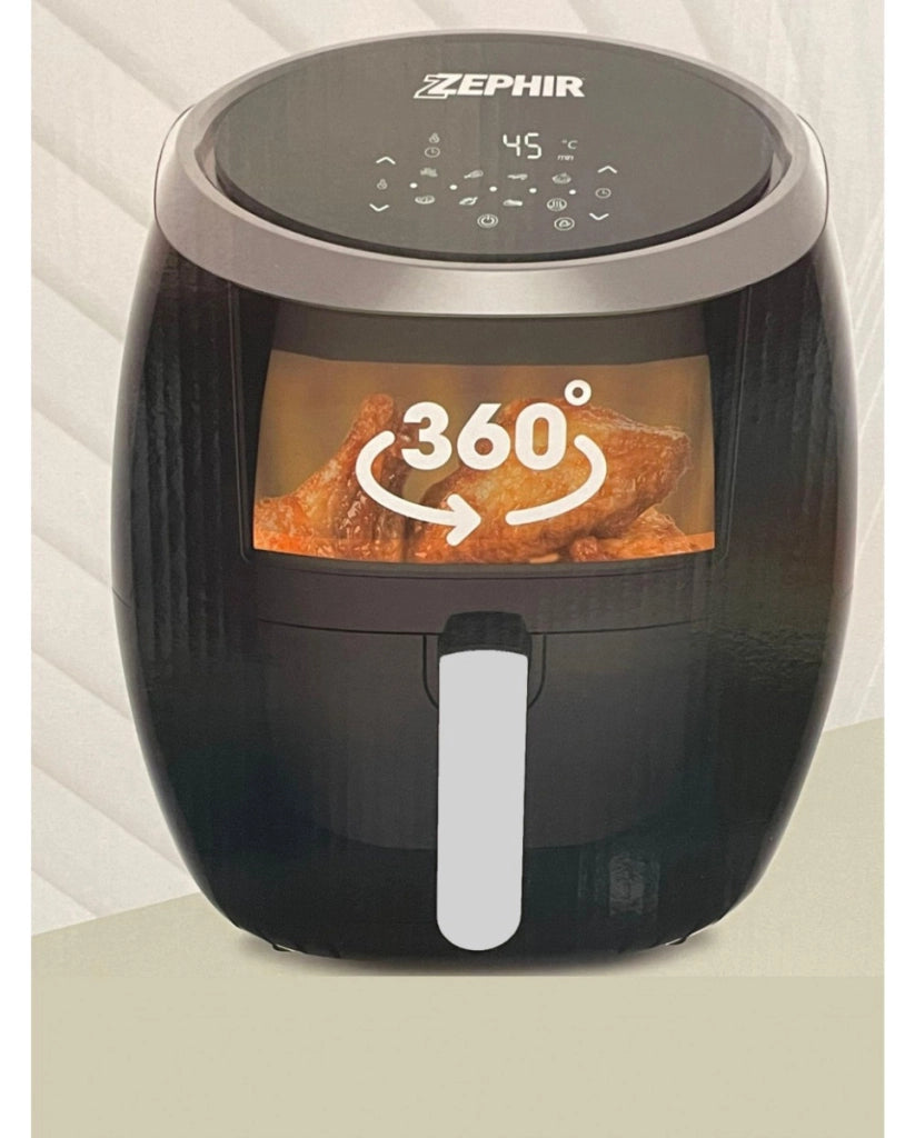Zephir friggitrice ad aria xl 6lt 1800w display led nero zhc60n