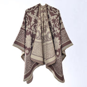 Nuovo scialle/sciarpa con stampa leopardata, scialle double-face in cashmere