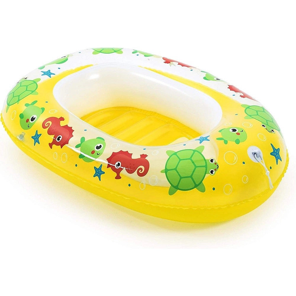 Trade Shop - Canotto Gonfiabile Per Bambini 3-6 Anni 102x69cm Mare Balena 2 Colori Ass. 34037 -
