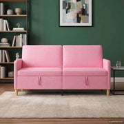 Divano con Storage Rosa 172 x 78 x 87 cm Poliestere 42036959