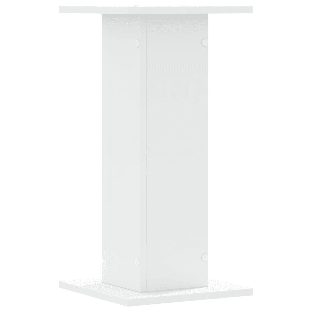 vidaXL Supporti per Piante 2 pz Bianchi 30x30x60 cm Legno Multistrato