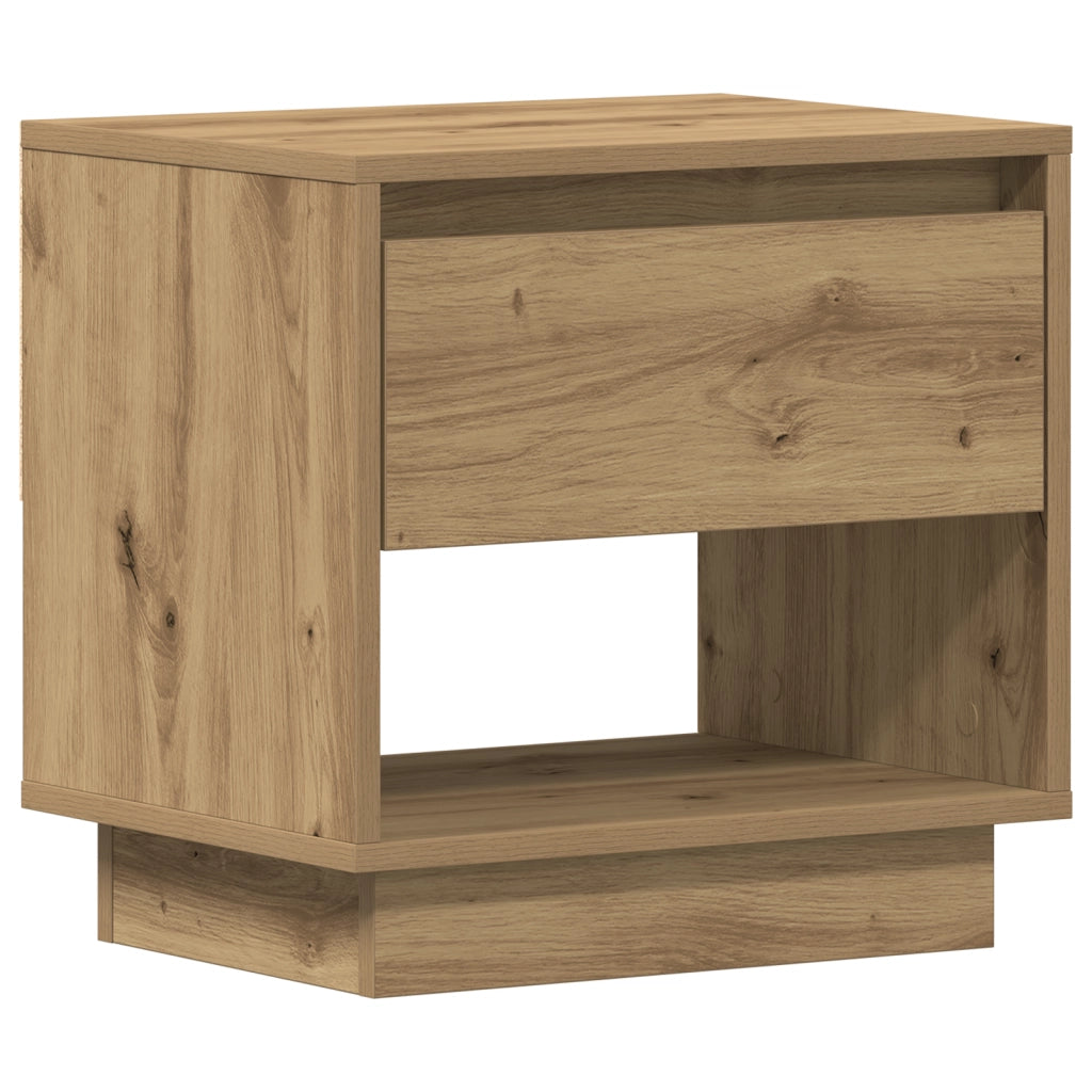 Comodino  in rovere artigianale 45x34x46 cm in legno ingegnerizzato