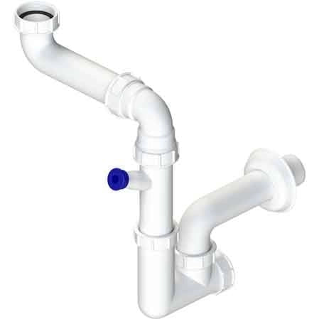 SIFONE PER LAVELLO A 1 VIA SALVASPAZIO ISPEZIONABILE 11/2 - L.B PLAST