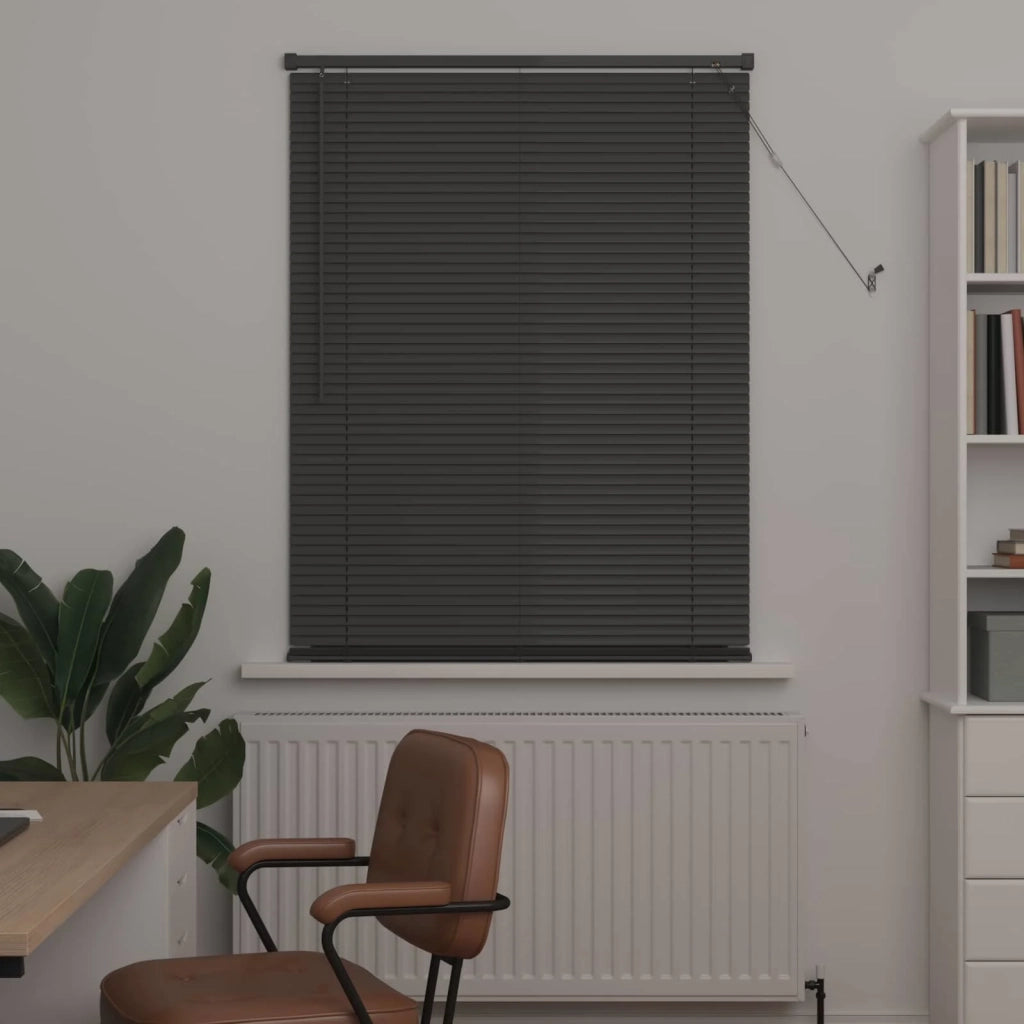 Tenda Veneziana Grigio Argento 150 x 80 cm 25 mm PVC