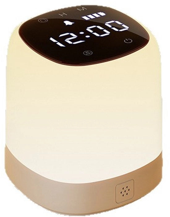 Lampada notturna per orologio, camera da letto, multifunzionale, telecomando, amichevole per l'allattamento, sonno, lampada notturna ricaricabile