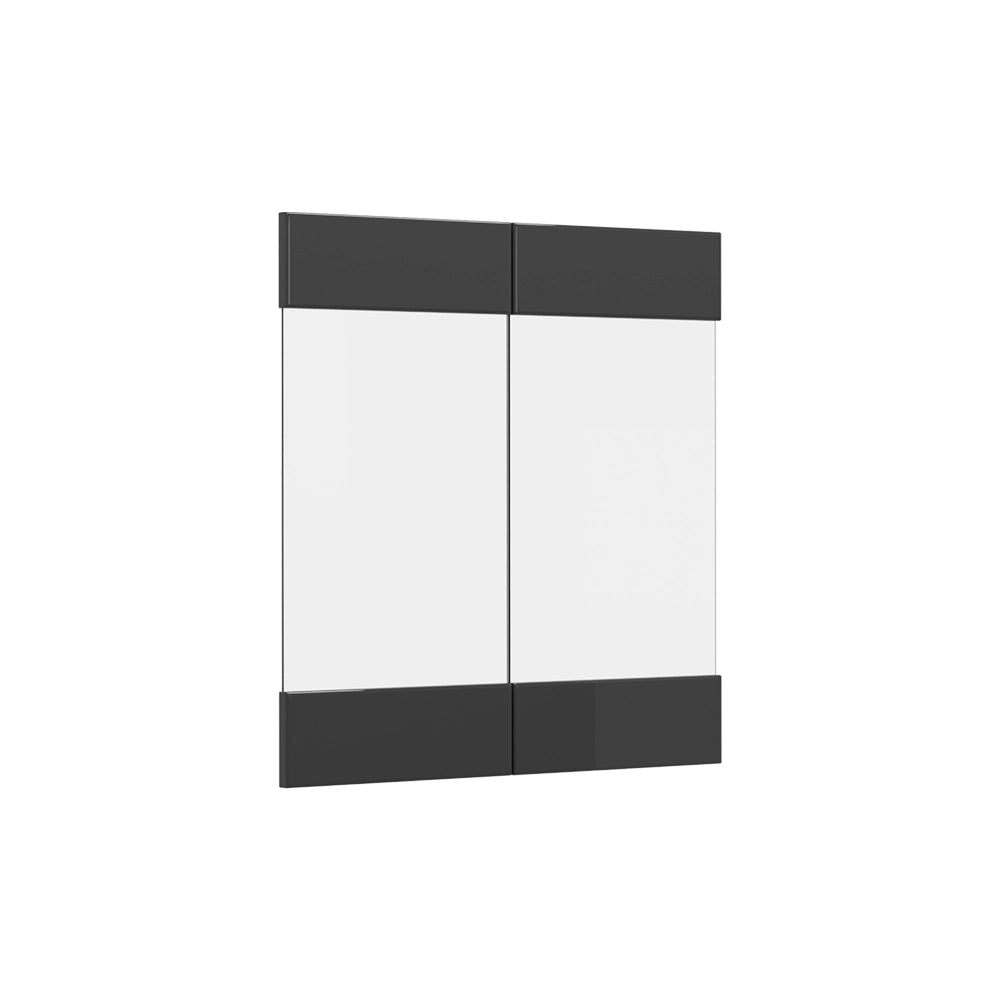 Vicco Frontale cucina Antracite lucido 59.2 x 59 cm frontale del mobile per pensile con vetro