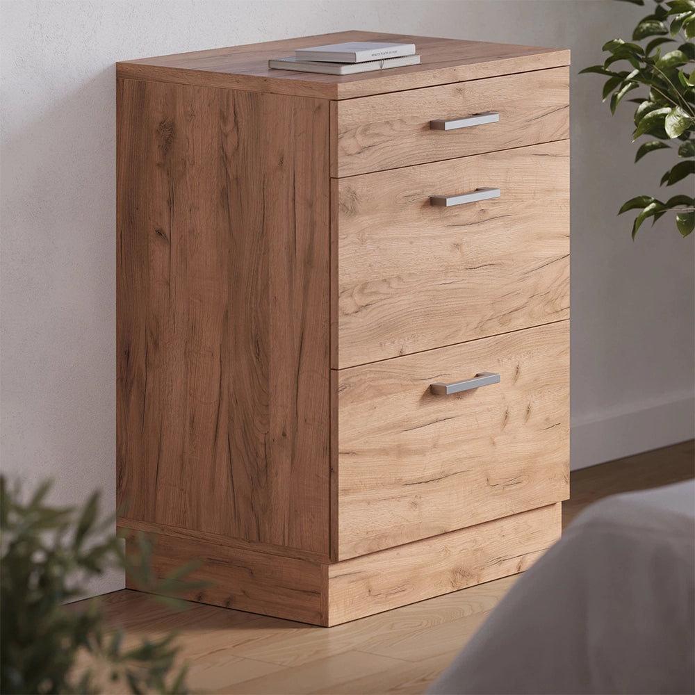 Mobile per mansarda Rion Rovere dorato/Rovere dorato 60 x 83.8 cm senza inclinazione con 3 cassetti Vicco