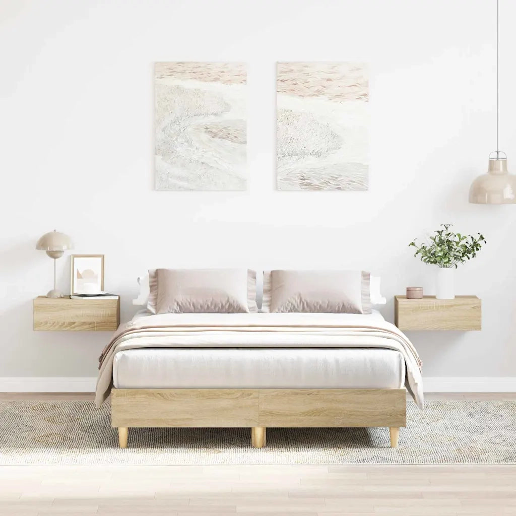 Struttura del letto Sonoma 137 x 190 cm Legno multistrato 901000
