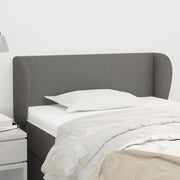 Testiera ad Orecchio-Testata con Orecchie Grigio Scuro 83x23x78/88 cm in Tessuto 532357