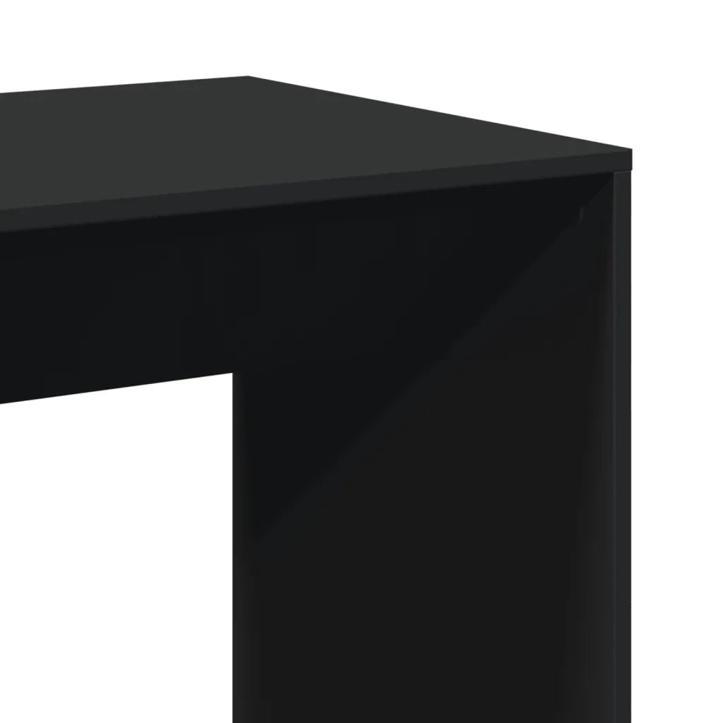 Tavolo da Bar Nero 51x50x103,5 cm in Legno Multistrato