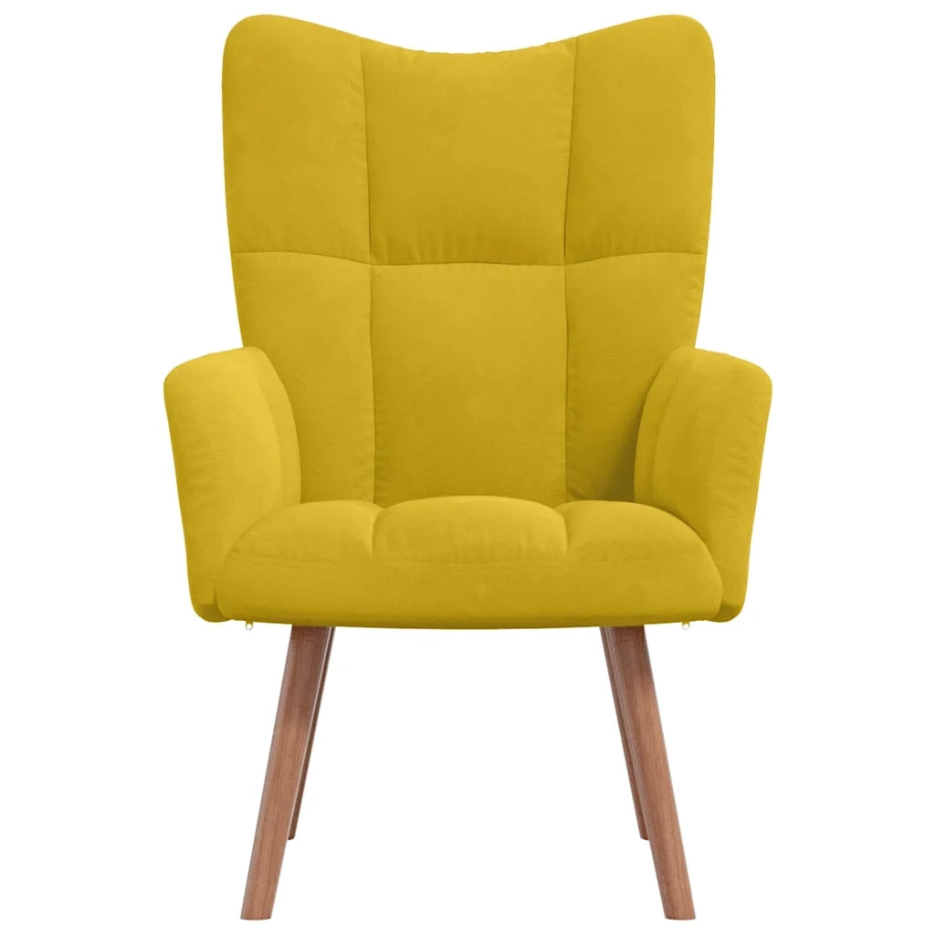Poltrona Relax Giallo Senape in Velluto cod mxl 32687