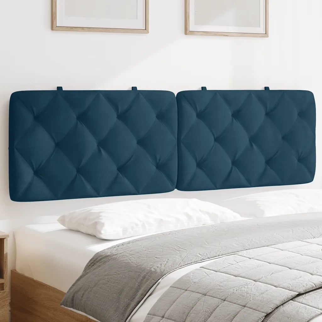 Cuscino Testiera Blu 160 cm in Velluto CFW8658460