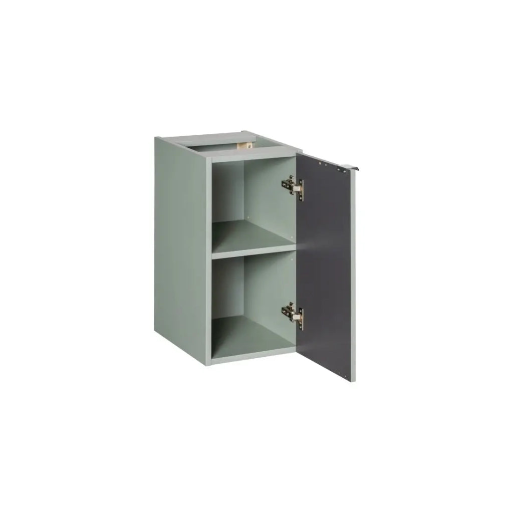 Mobile da bagno ELVINA – 1 porta – H57 cm – Verde salvia pastello – Sospeso