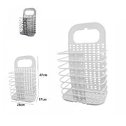 Trade Shop - Portabiancheria Cesto Pieghevole Portaoggetti Biancheria Casa Bagno 70527 -