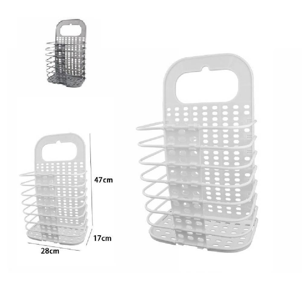 Trade Shop - Portabiancheria Cesto Pieghevole Portaoggetti Biancheria Casa Bagno 70527 -