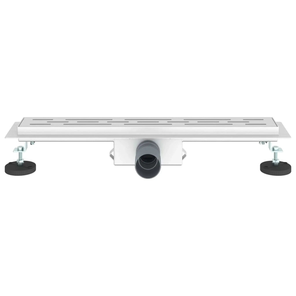 Drenaggio doccia con design a striscia Argento 60 cm CFW7313216
