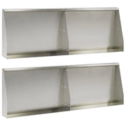Muro di contenimento 4 pz 60 x 12 x 40 cm Acciaio Inox Argento 3449083