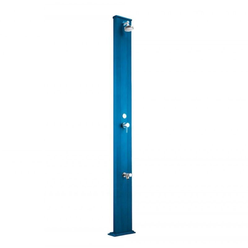 Doccia Solare In Alluminio Spring 30 Litri Con Lavapiedi  Colore Blu Cv-A220/5012